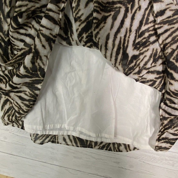 Talbots Animal Print Pleated Full Skirt Size 12 - Picture 5 of 6